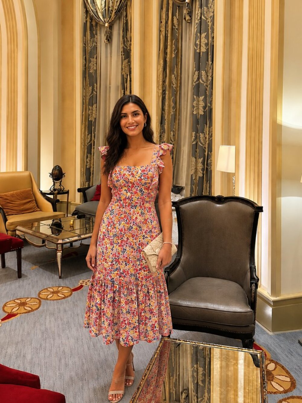 BCBG Max Azria Floral Dress 8